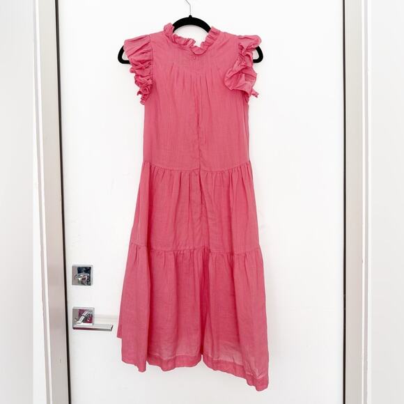 Sea New York Hattie Pink Ruffle Mini Dress - Picture 6 of 6